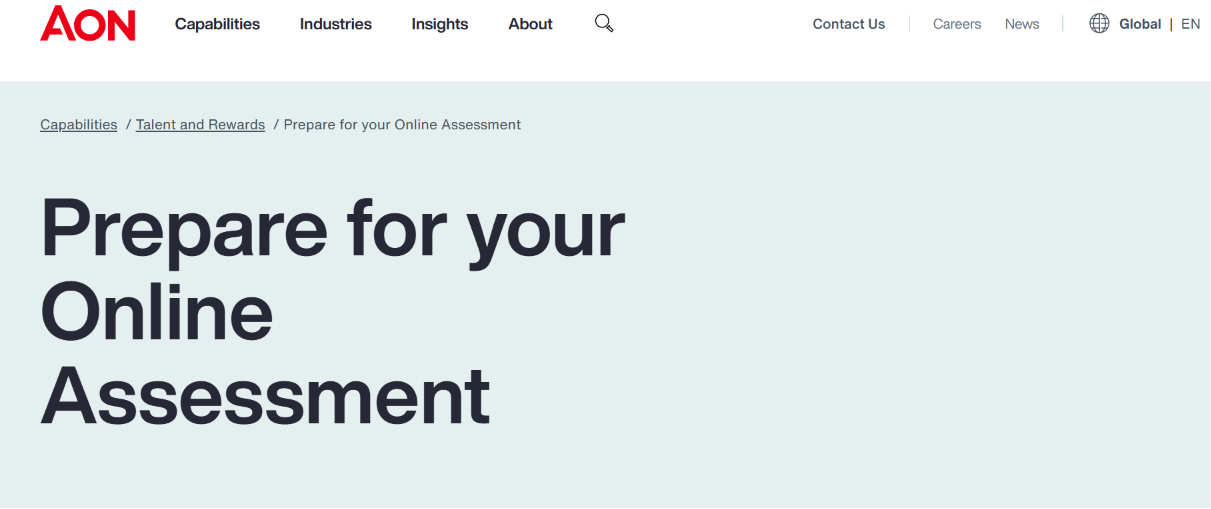 Aon: Prepare for your Online Assessment